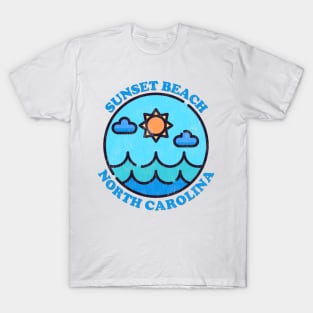 Sunset Beach, NC Summertime Vacationing Ocean Skyline T-Shirt